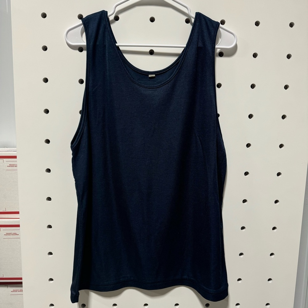 Title tank top size large